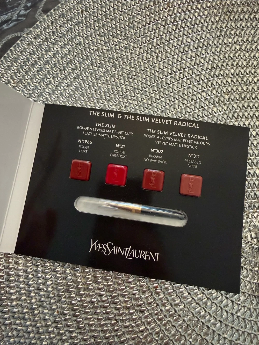 Yves Saint Laurent The Slim Velvet Radical Lipstick Set  & Lancome lip Idole